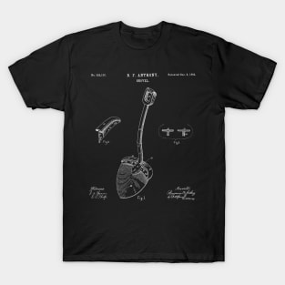 Original Shovel 1885 Patent Vintage Retro Graphic Tee T-Shirt